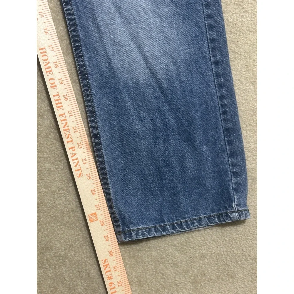 Request Jeans -  Distressed White Wash Blue‎ Denim - Men's size 36x30 RN97628
